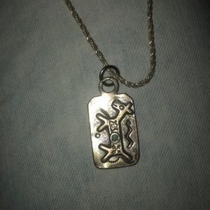 Vintage handmade sterling necklace